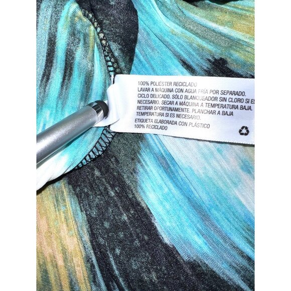 Sleeveless Pleated Maxi Paisley Dress XS By Future Collective High Ruffle Neck - Picture 5 of 6